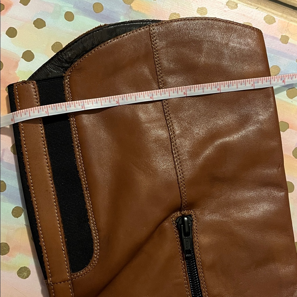 Brown Leather Knee-High Boots - Picture 6 of 8